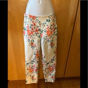 Brand New w/tag! White floral pants. Van Heusen.  Woman’s size 4